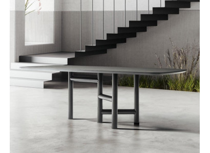 Kitchen Table Dining Table Extendable Design Luxury Wood Gray Table