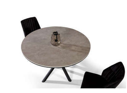 Dining room table round extendable dining table kitchen table wood gray tables