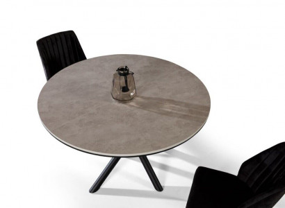 Dining room table round extendable dining table kitchen table wood gray tables