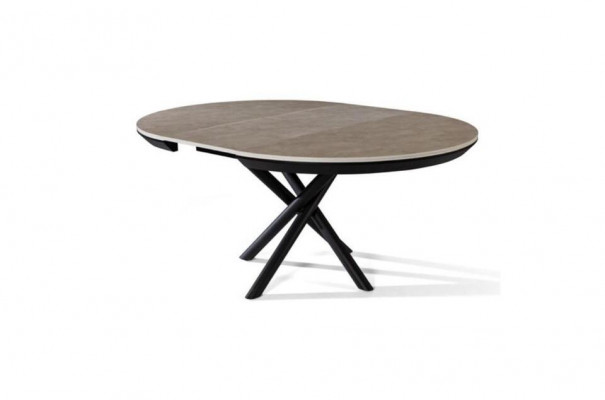 Dining room table round extendable dining table kitchen table wood gray tables