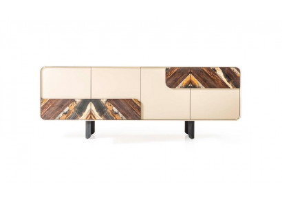 Sideboard Beige Wood Modern Furniture Cabinet Design