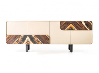 Sideboard Beige Wood Modern Furniture Cabinet Design