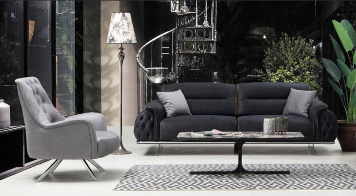 Set sofa suite 3+1 seater upholstered suite luxury 2-piece living room furniture sofa
