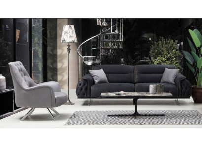 Set sofa suite 3+1 seater upholstered suite luxury 2-piece living room furniture sofa