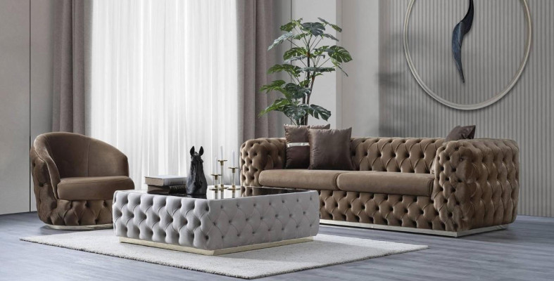 Designer living room set 3 + 1 seater furniture luxury and modern 2-piece set