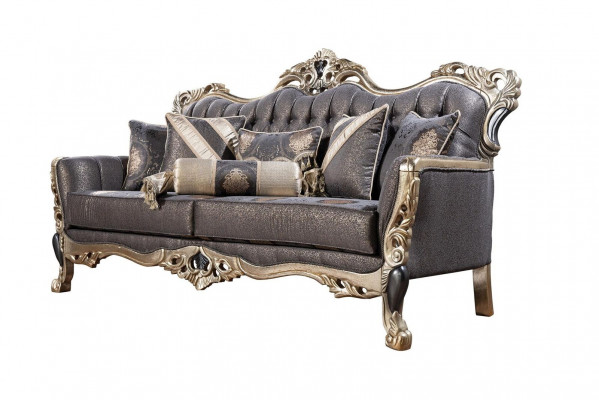 Luxury Sofa 3-Seater Fabric Living Room Classic Design Sofas Upholstered Couches New
