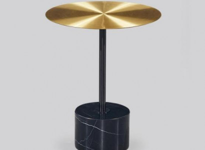 Black-Gold Side Table, Round Storage Table, Living Room Tables, New