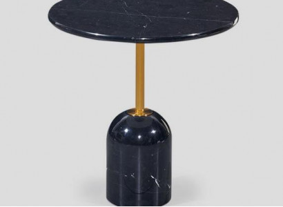 Black side table living room tables modern round design console table