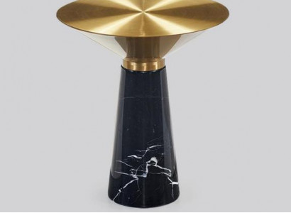 Black designer side table luxury stainless steel furniture living room table