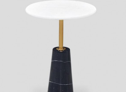 Luxury Round Marble Side Table High-Quality Table Coffee Table Furniture