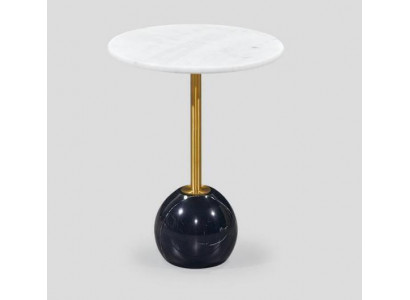 Black and white side table marble furniture designer living room coffee tables