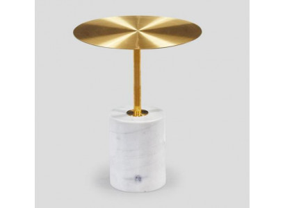 Luxury White Storage Table Living Room Side Table Faux Marble Coffee Table