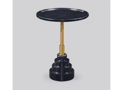 Modern black coffee table luxury marble table side tables living room round