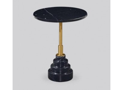 Side Tables Living Room Round Modern Black Coffee Table Luxury Marble Table