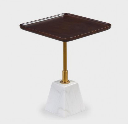 White-brown metal table designer side tables luxury coffee tables new