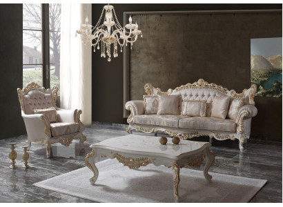 Upholstered Sofa Complete Couch Set Sofa Suite Beige Sofa Fabric Sofa