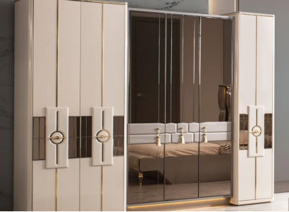 Wardrobe Closet Bedroom Wardrobes Beige Modern Wood Luxury