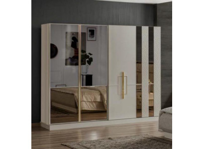 Cabinets Wardrobe Closet Bedroom White Modern Wood Luxury