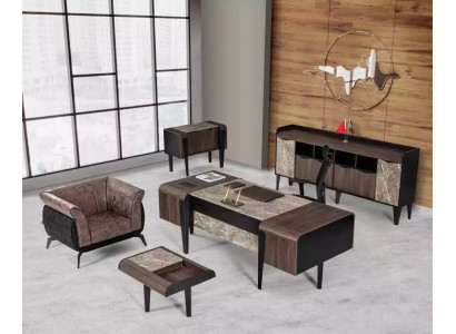 Office furniture luxury desk file cabinet office cupboard new modern set