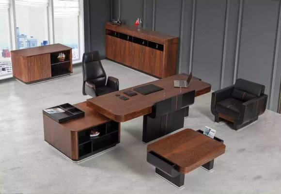 Large Office Cabinet Sideboard Luxury Wooden Furniture Study Room Furniture Shelf