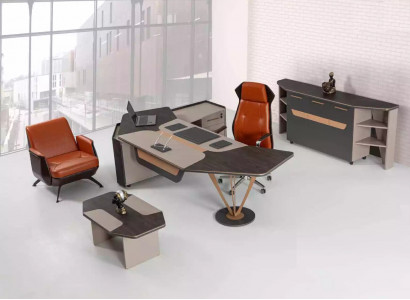 Office for law firm practice complete setup cabinet table 3-piece