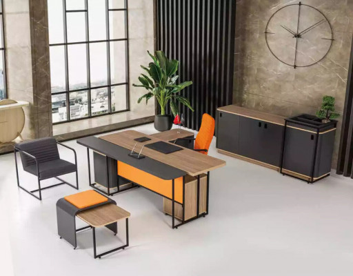 Study room desk office equipment office cabinet luxury coffee table