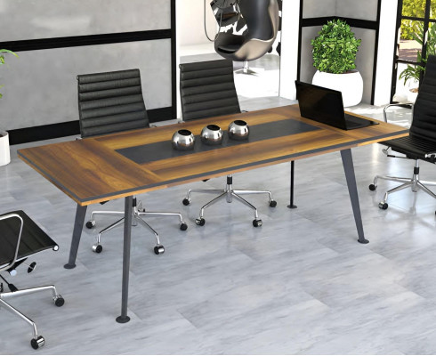 Conference table, meeting tables, conference furniture, large table, brown, wood
