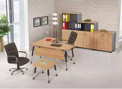 Designer office furniture study set desk coffee table cabinet 3-piece