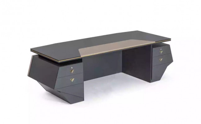 Luxury executive desk table xxl 260x100 designer furniture modern tables