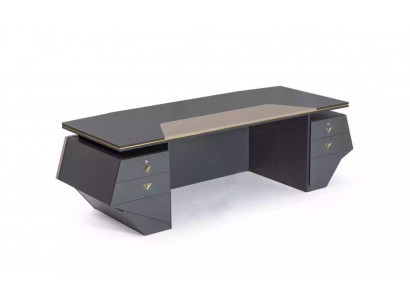 Luxury executive desk table xxl 260x100 designer furniture modern tables