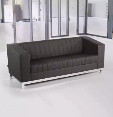 Gray luxury sofa set three-seater armchair upholstered furniture couch set 2-piece
