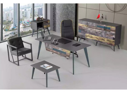 Office room set complete office furniture desk office cabinet luxury