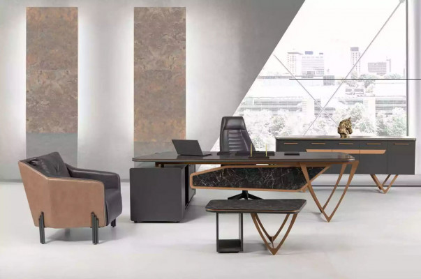 Office furniture corner desk with drawers modern study room table
