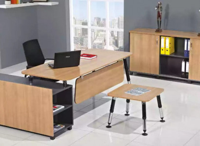 Table Wooden Furniture Office Set Study Room Furniture Corner Desk Cabinets 3 pcs