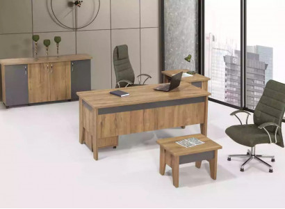 Wooden Furniture Study Room Set Office Furniture Desk Office Cabinet 4-piece Set