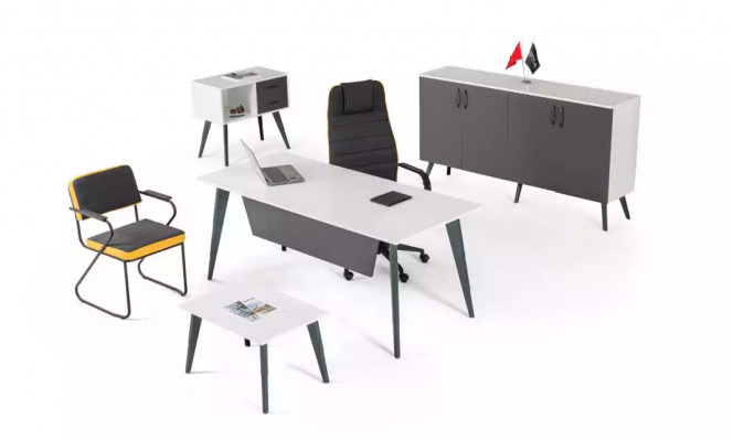 Workroom Office Set 4 pcs Office Desk Designer Furniture New