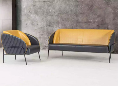 Modern luxury sofa set two-seater armchair study design furniture
