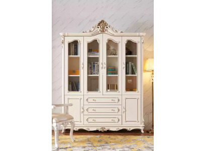 White bookshelf for the living room classic furniture luxury furniture new