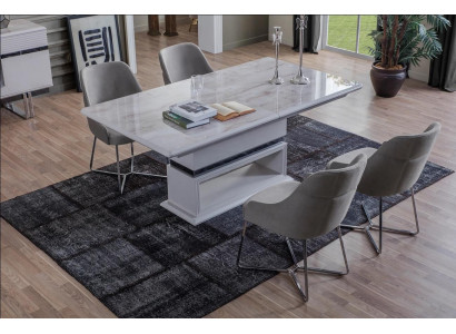 Modern dining room set consists of 5-piece dining table and 4x chairs novelty.