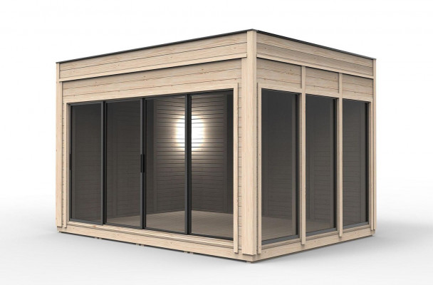 Camping house wooden house garden house camping cottage prefab house 464 cm