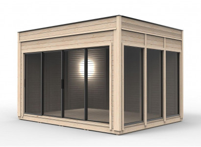 Camping house wooden house garden house camping cottage prefab house 464 cm