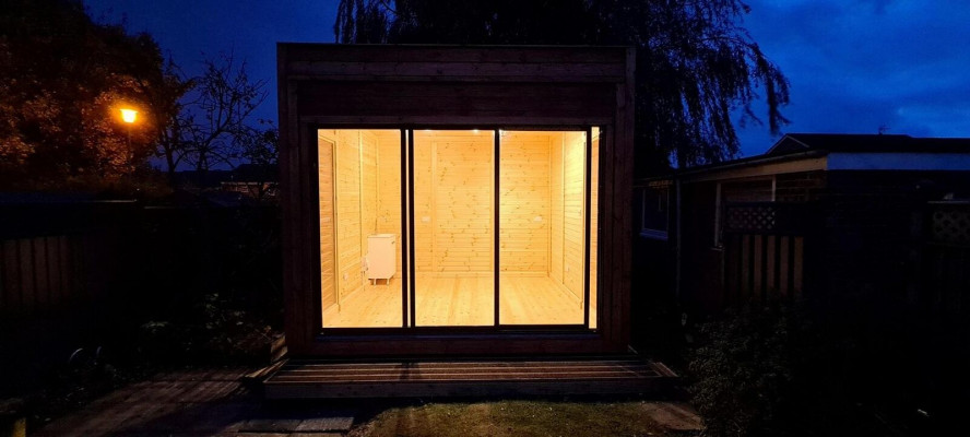Camping house, garden house, wooden house, holiday home, garden shed, small house 354x354x318