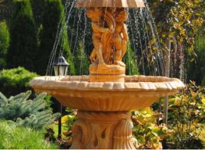 Fountain Garden Pond Well 176cm Stone Fountain Garden Fountain New