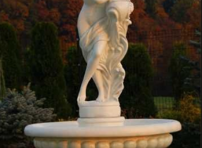 Decorative fountain, spring fountain statue 196cm, fountain decoration, garden fountain, pond