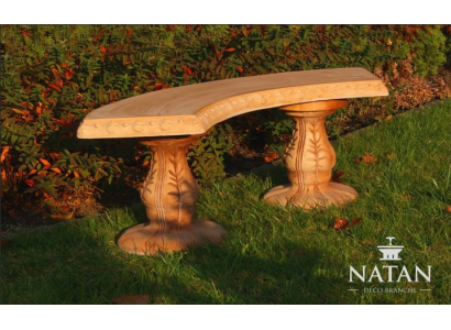Bank Bench Furniture Terrace Garden Quiet Corner Concrete Seat Bench Roman Style