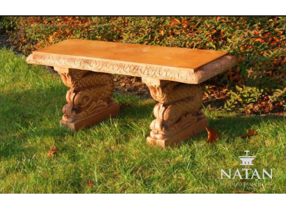 Bank bench garden quiet corner concrete seat bench style furniture