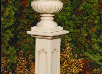 Flower basket, box, flower vase, vessel, garden, terrace, decoration, statue, figurines.