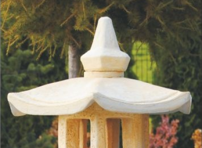 Outdoor light lantern lamp terrace stone sculpture light illumination garden