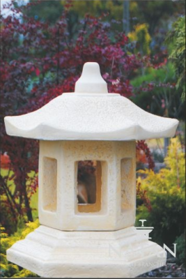 Outdoor light lamp terrace stone sculpture light illumination lantern garden