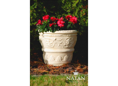 Flower basket, flowers, vase, container, garden, decoration, statue, figures, box, terrace